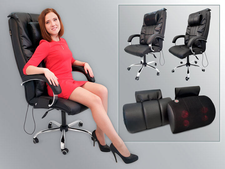 Массажный подголовник для кресла EGO Boss EG1001 Искусственная кожа стандарт